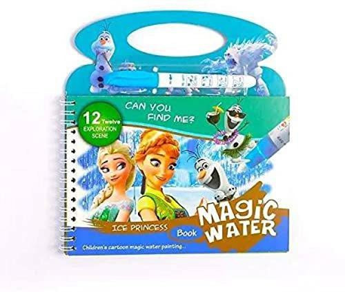 zobro Magic Water Painting Reusable Book with12 Exploration Scene for Kid Multi-Design image 1