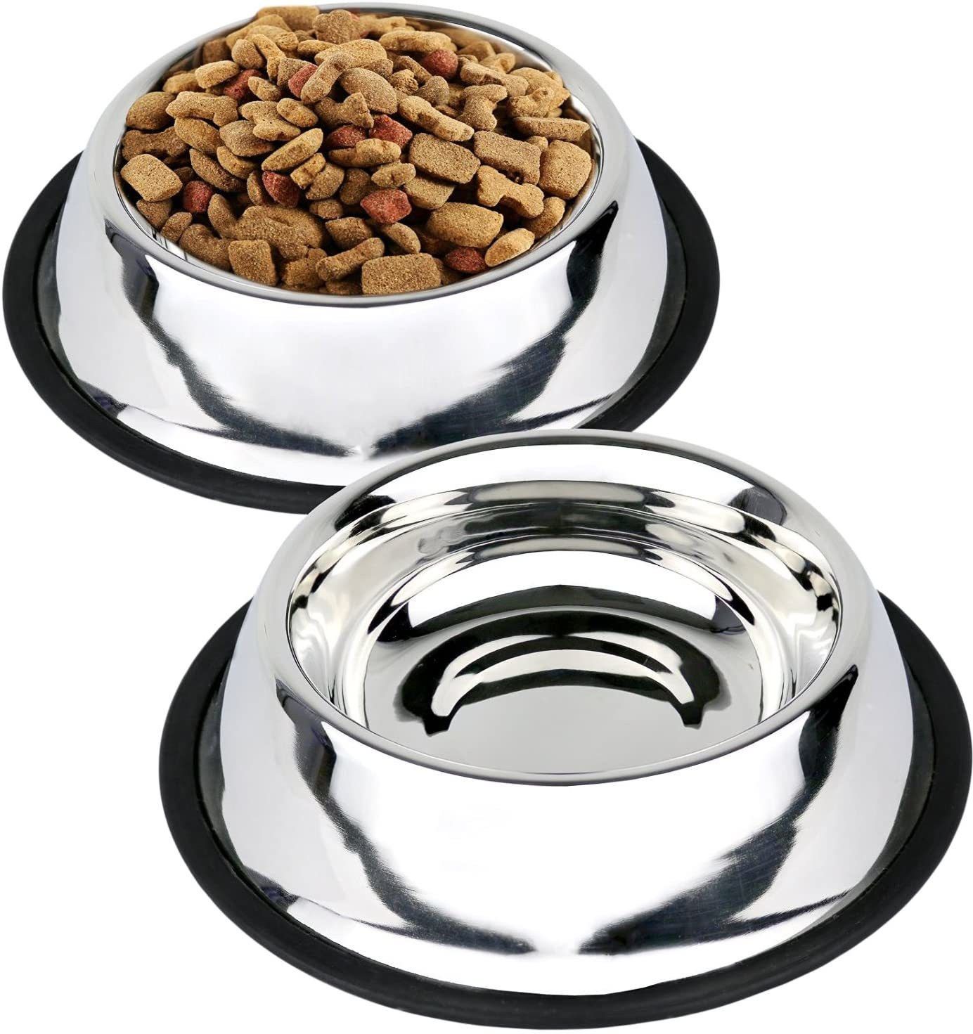 chullbull pet products Silver, Stainless Steel Pet Bowl-picture-22