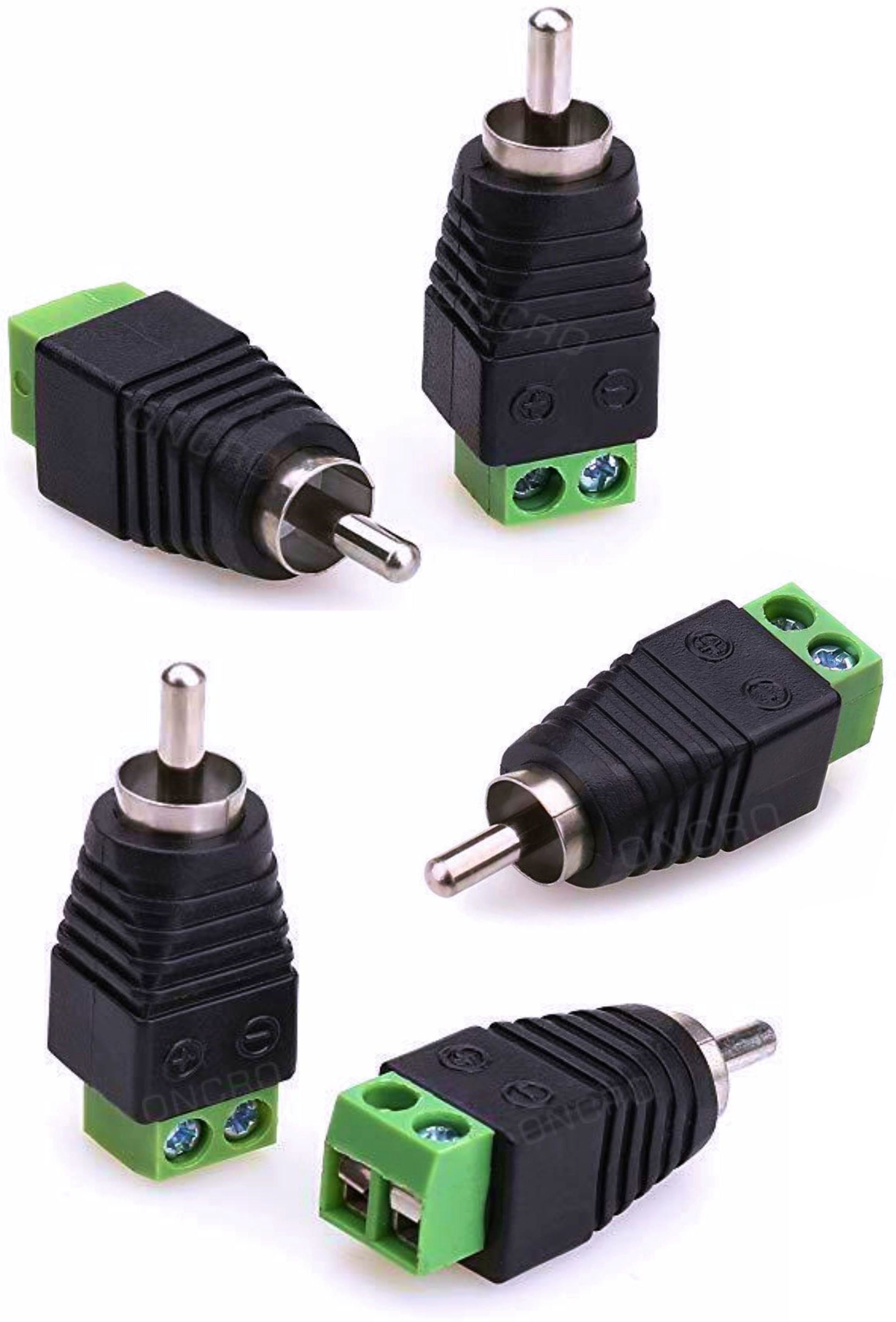 ONCROTV-out Cable male connector socket rca plug rca converter to av female screw terminal-picture-14