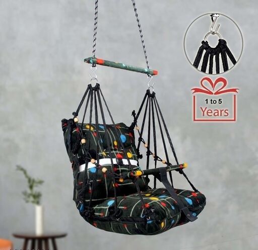 Cotton Baby Big Swing 1-5Year Folding & Washable With Safety Belt Indoor-Outdoor Bouncer-image-27