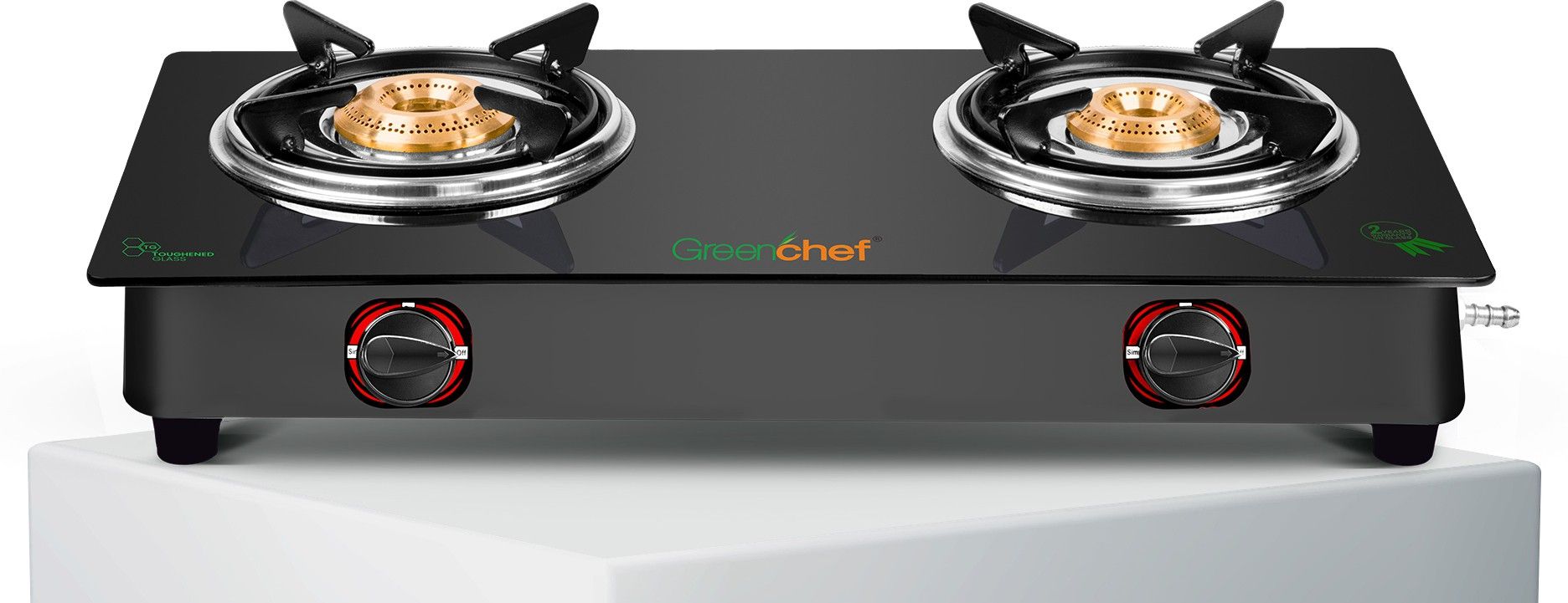 ebony plus ai glass automatic gas stove
