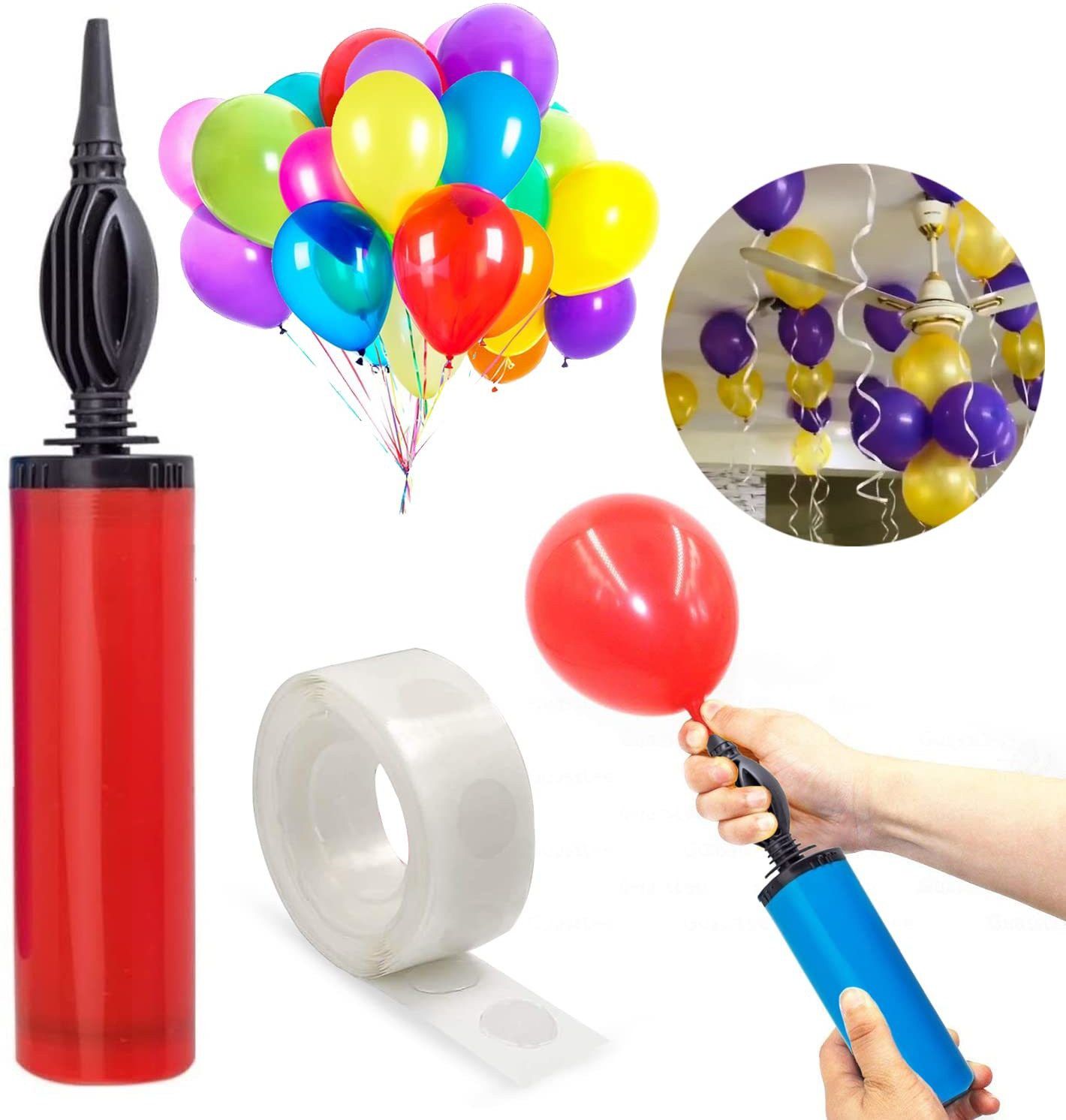 Multicolor Balloon Manual Hand Pum-image-13