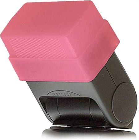 Utkarsh Universal Plastic Pink Diffuser Reflector Flash Bouncer Speedlight Nikon, Canon, Pentax, Sony Diffuser image 1