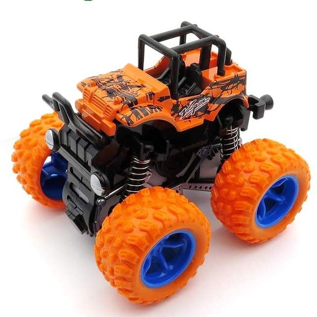 Mini Monster Truck Pull Back Cars Toys, Non-battery Operated Car Racing Truck-image-0