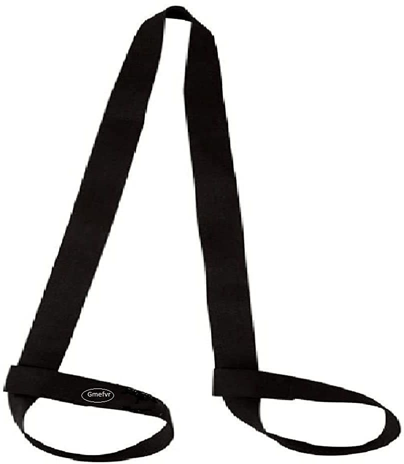 Yoga Mat Strap Black Color 1.2inch Nylon Strap Pack of 3 Nylon Yoga Strap-image-42