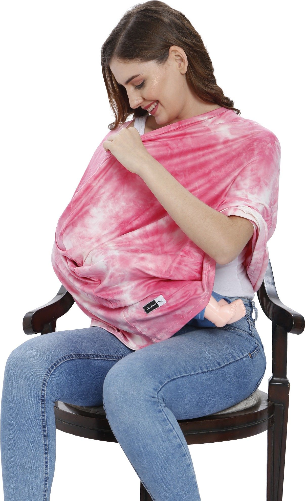 360° Nursing Cover for Breastfeeding, Scarf, Breathable, Babysitting Feeding Cloak-image-13