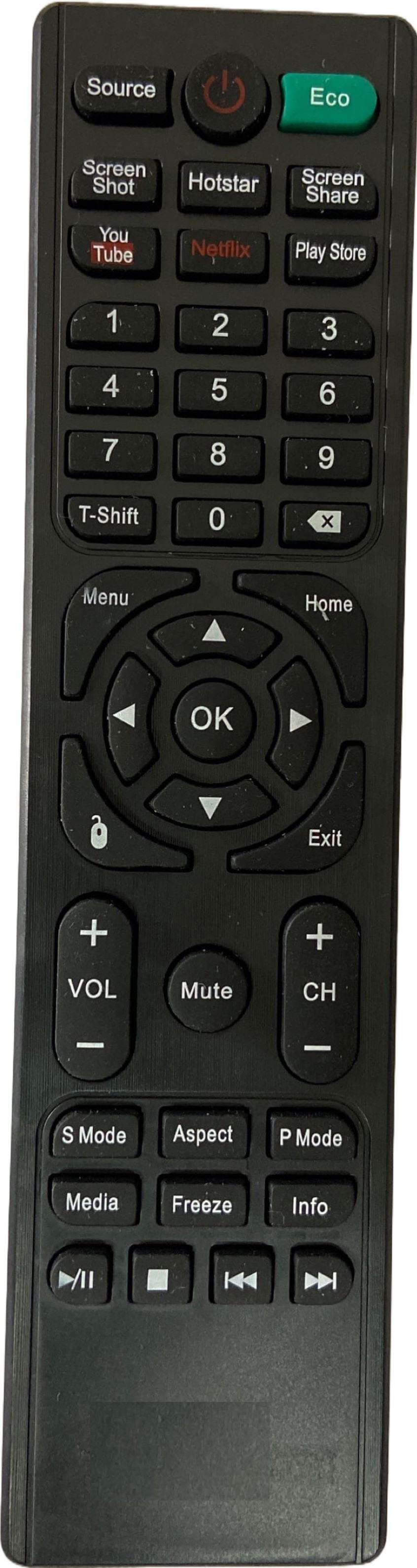 SHIELDGUARD Remote Control No. 398 Compatible for LED TV BPL Remote Controller image 1