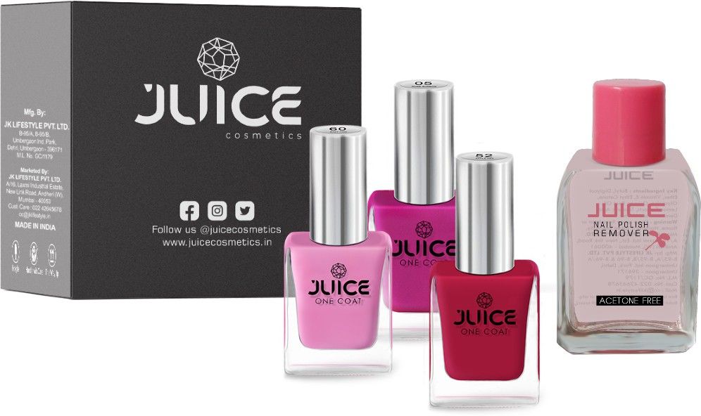 | 3 NAIL POLISH COMBO 25 (BABY PINK-60/RED-52/ROSE