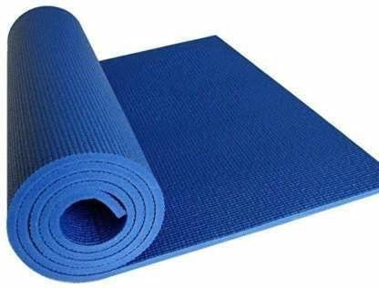 Yoga mat for Women and Workout Fitness Pilates and Meditation, Anti Tear & Slip Blue 4 mm Yoga Mat