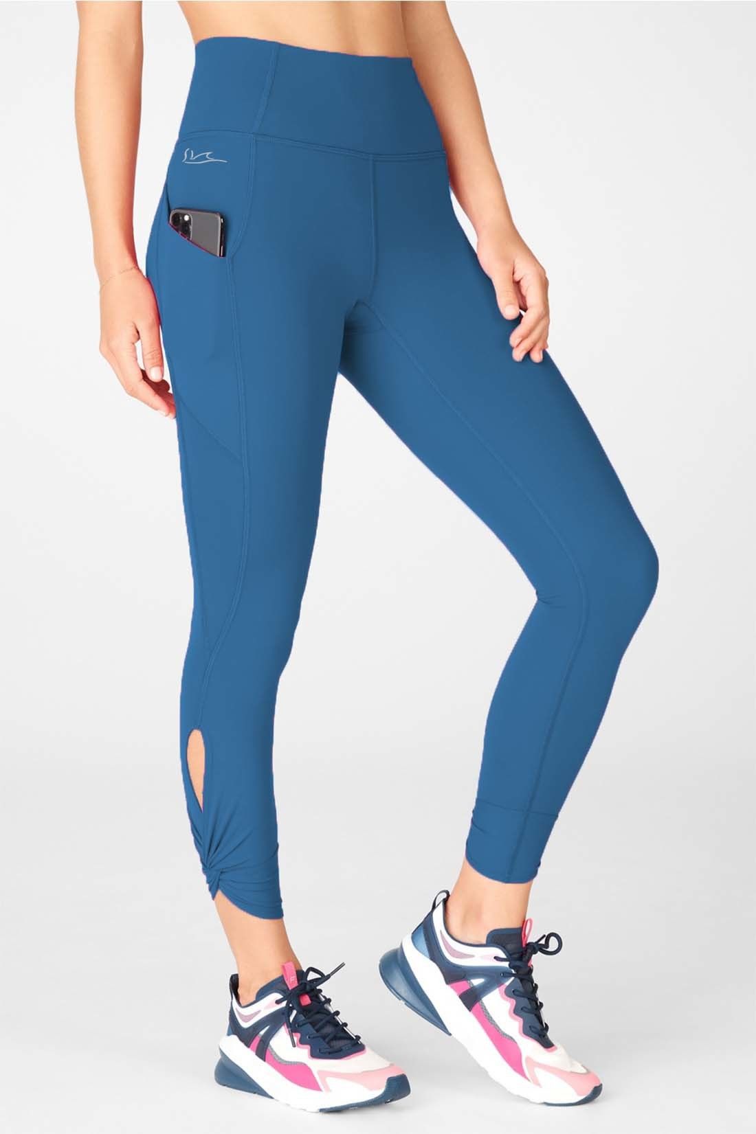 Color Block, Self Design Women Blue Tights-image-19