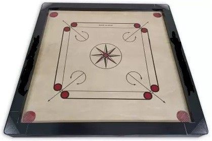 hhs sports Premium Glossy Wooden (26 inches) Carrom Board with coins |Powder| Striker| 66.04 cm Carrom Board-picture-34
