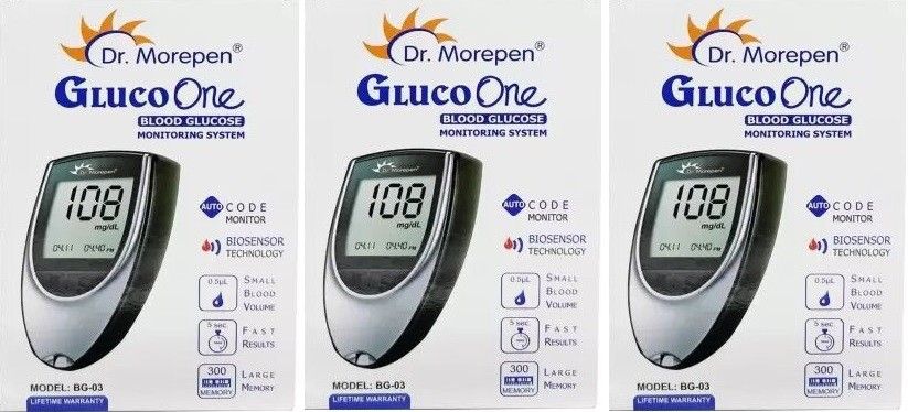 dr. morepen Blood Sugar Glucose machine With 10 lacets -Glucometer+lancet+lancing device Glucometer-picture-14