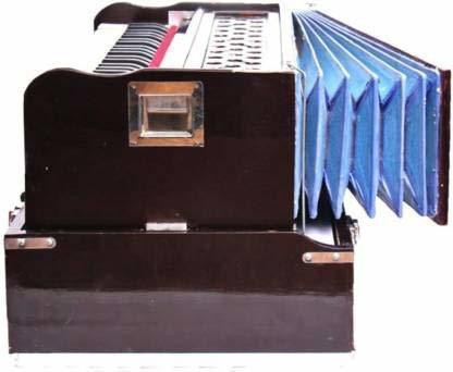 khalsa musical folding Harmonium A440 42 keys with Bag folding Harmonium A440 42 keys with Bag 3.5 Octave Hand Pumped Harmonium image 1