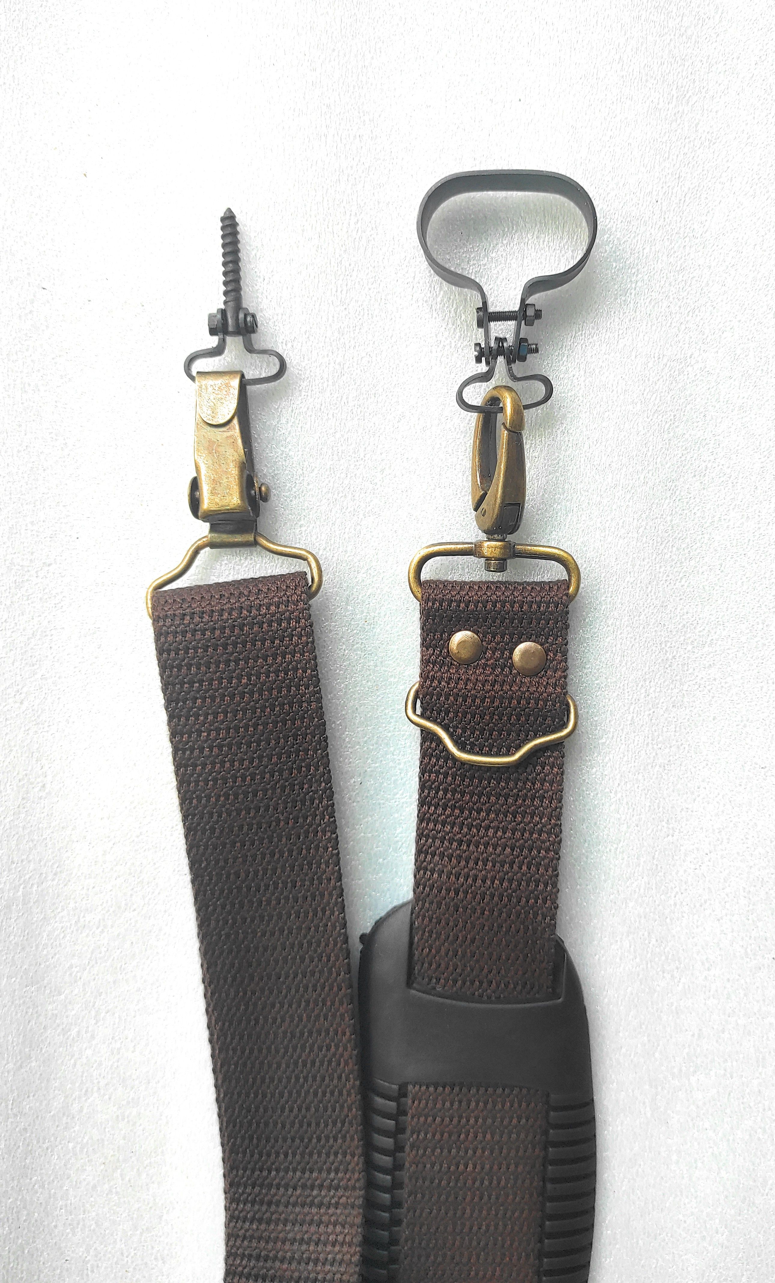 START NOW Double Barrel Belt (Clamp Gripped) Strap Cotton Brown Belt Strap-picture-43