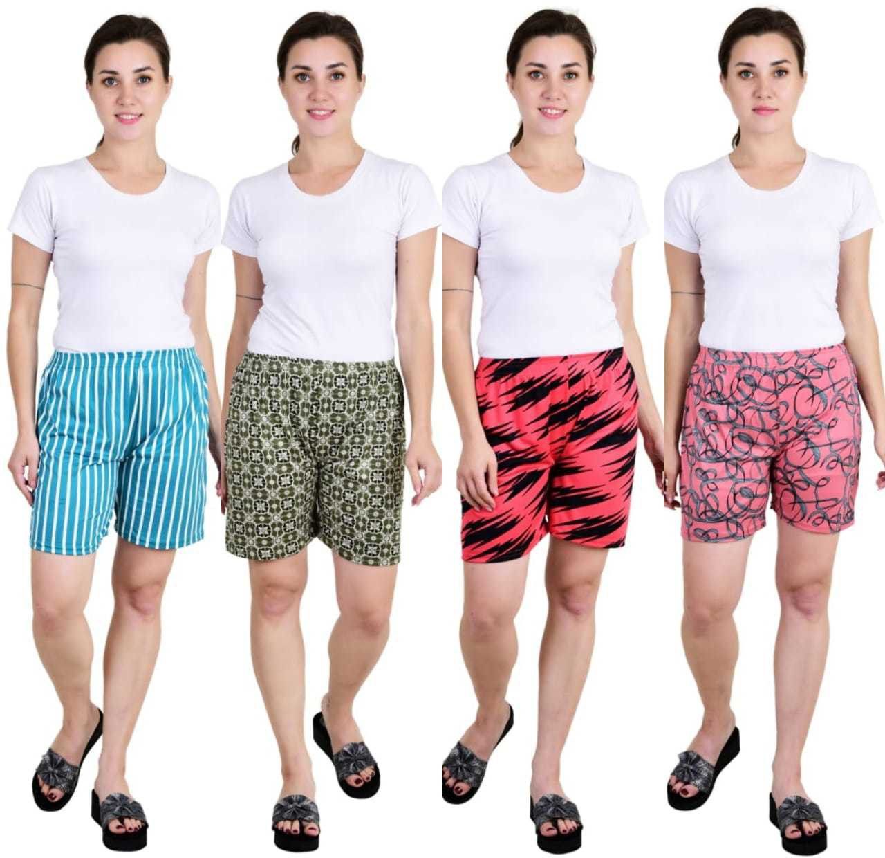 sbjc Pack of 4 Printed Women Boxer-picture-34