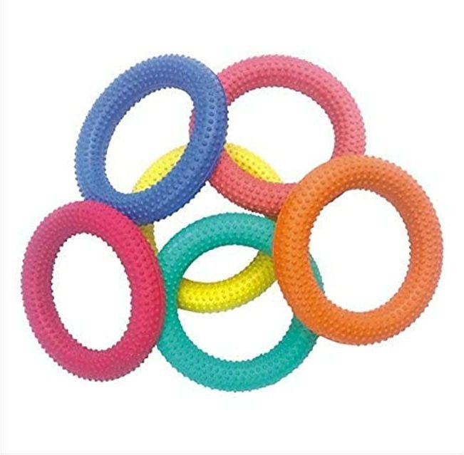 Tennikoit Ring Rubber Ring Dotted Ring ( Pack of 6) Rubber Tennikoit Ring