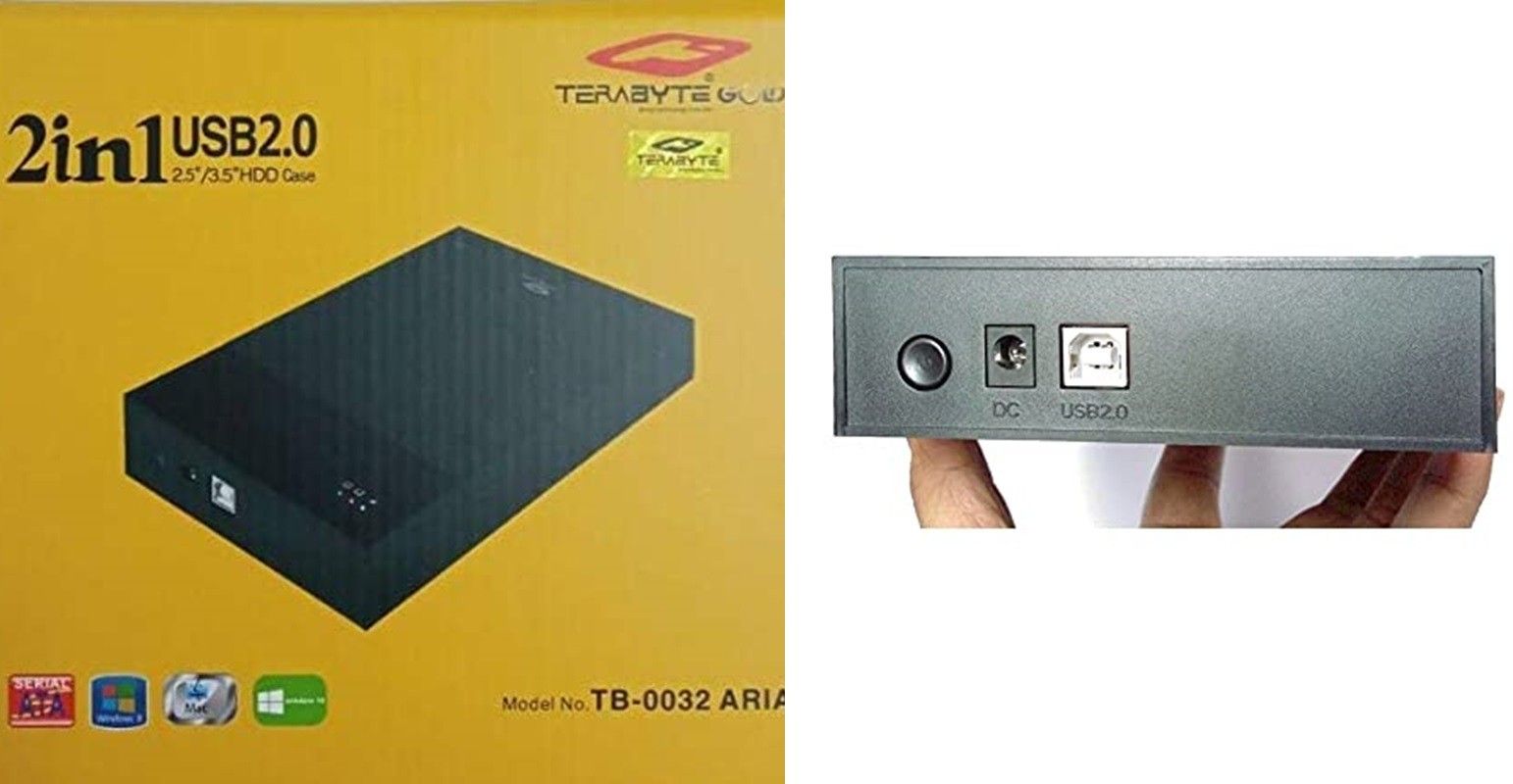 TERABYTE USB 2.0 External 2in1 Hard Disk Desktop Casing 2.5" and 3.5" for HDD Sata Dual 3.5 inch Hard Drive Enclosure USB 2.0 External 2.5 inch & 3.5 inch 2in1 Desktop Casing-image-5