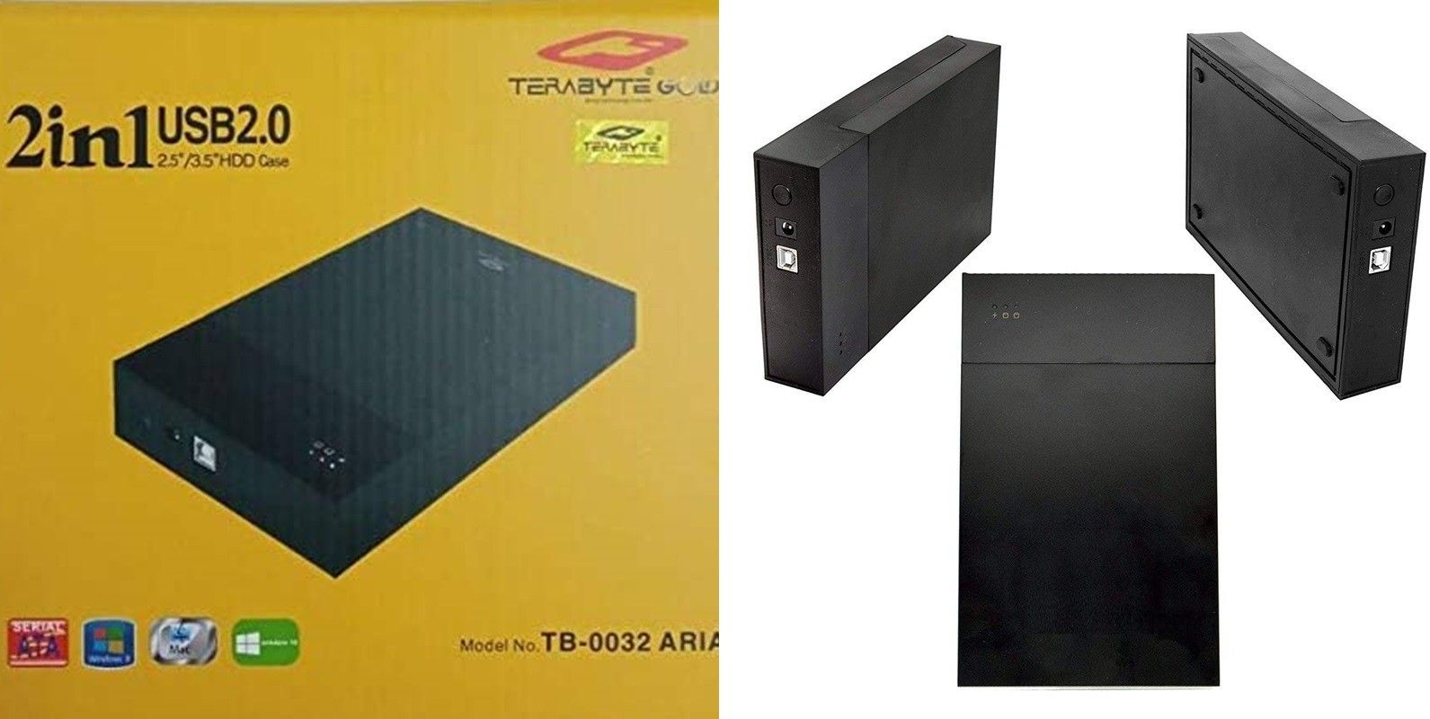 TERABYTE USB 2.0 2in1 Hard Disk Desktop Casing 2.5" and 3.5" for HDD Sata Dual 3.5 inch Hard Drive Enclosure USB 2.0 External 2.5 inch & 3.5 inch 2in1 Desktop Casing-image-11