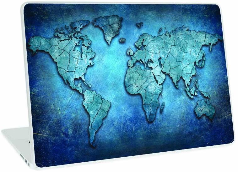 Galaxsia World Map D13 Vinyl Laptop Skin/Sticker/Cover/Decal Compatible vinyl Laptop Skin Compatible for 14 inch-image-6