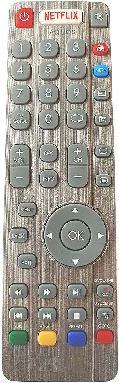 BhalTech LED LCD TV Smart with Netflix YouTube Function Compatible for Sharp AQUOS Remote Controller image 1