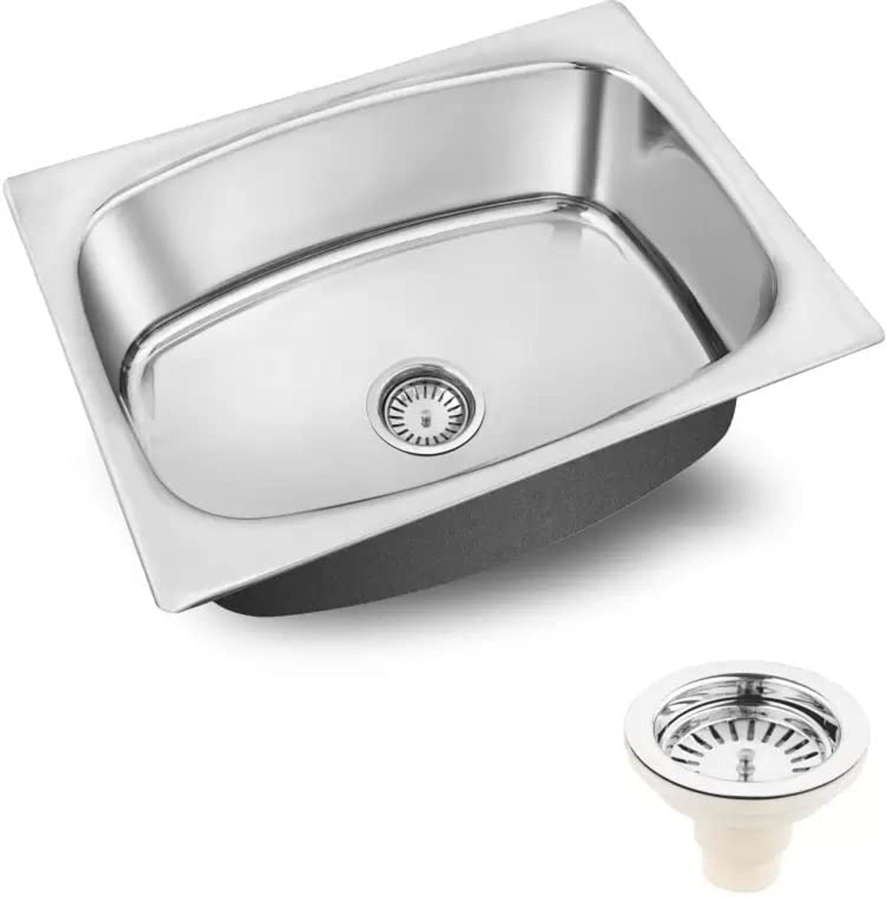 jindal steel SS_304 (24×18×9) JIndasl 24x18x9 Stainless steel klitchen sink Vessel Sink-picture-12