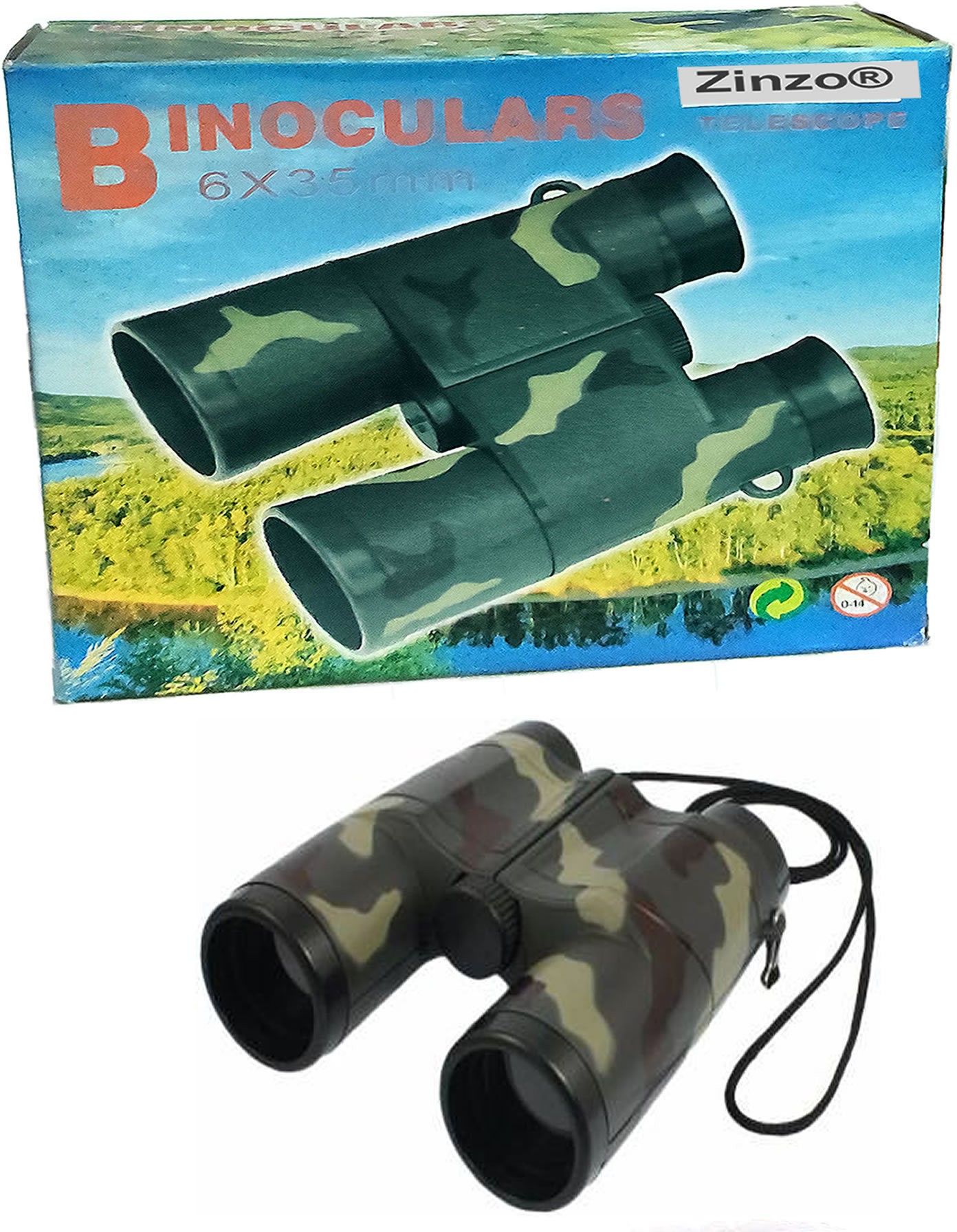 zinzo binoculars for kids long distance bird watching 6x35 compact high resolution binoculars