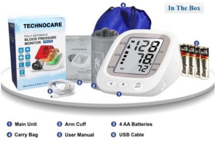 TECHNOCARE bp monitore with USB port Bp Monitor Adapter-image-8