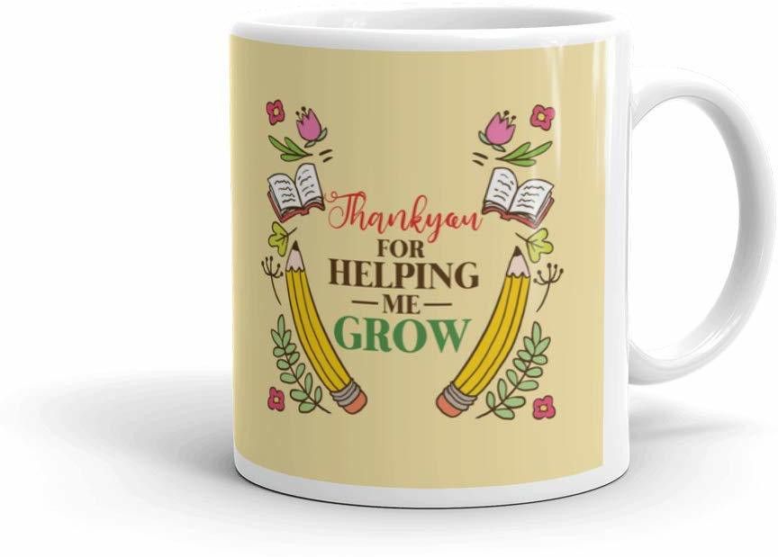 gift wintage Teachers Day Gifts Items Thank You for Helping Me Grow Ceramic Printed Ceramic Coffee Mug-picture-14