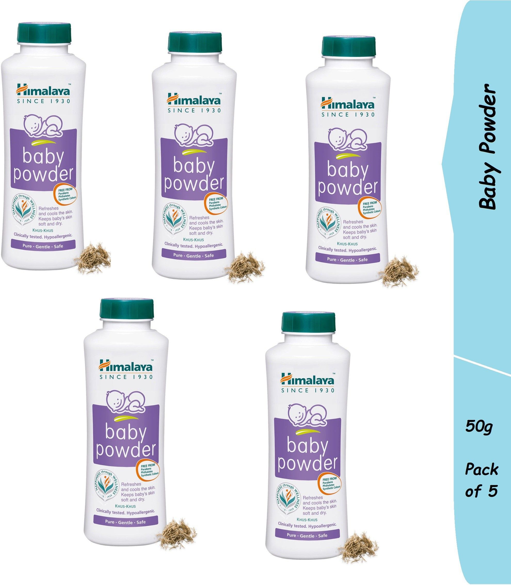 Baby Powder, 50g (Pack of 5)