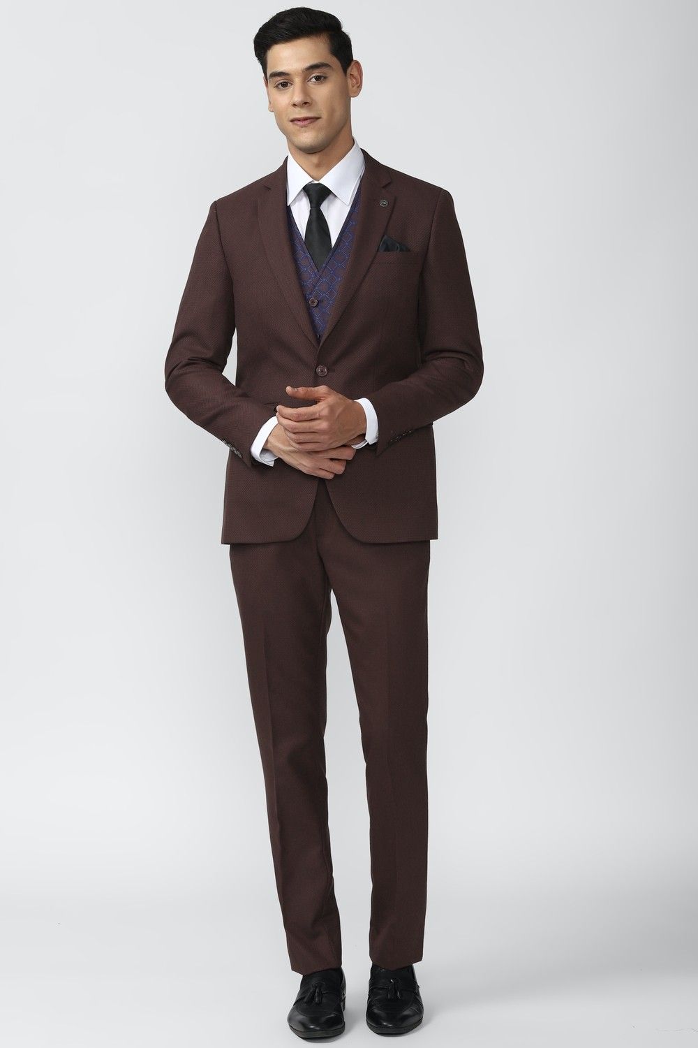 peter england Men Single Breasted Solid Suit-picture-44