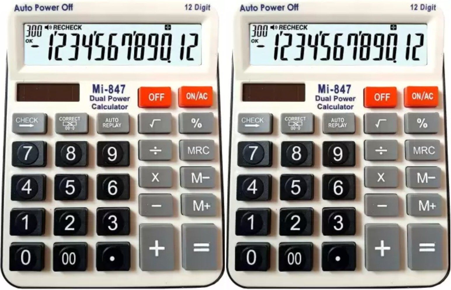 german valley A Superb And Stylish Quality Calculator Combo Amigo 847 Pack Of 2 Amigo 847 Pack Of 2 BasicCalculator-picture-26