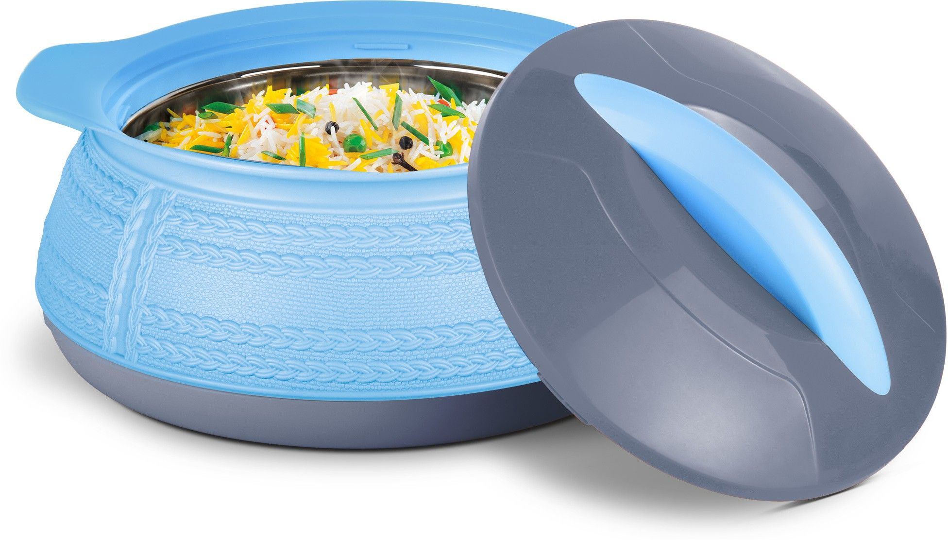 Adore 1000 Insulated Inner Stainless Steel Casserole, 740 ml, Turquoise Serve Casserole