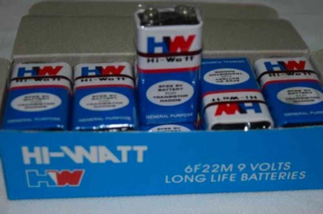 who Hw Long Life Zinc Carbon Battery, Hi-watt, 9v (Set of 5) Electronic Components Electronic Hobby Kit-picture-21