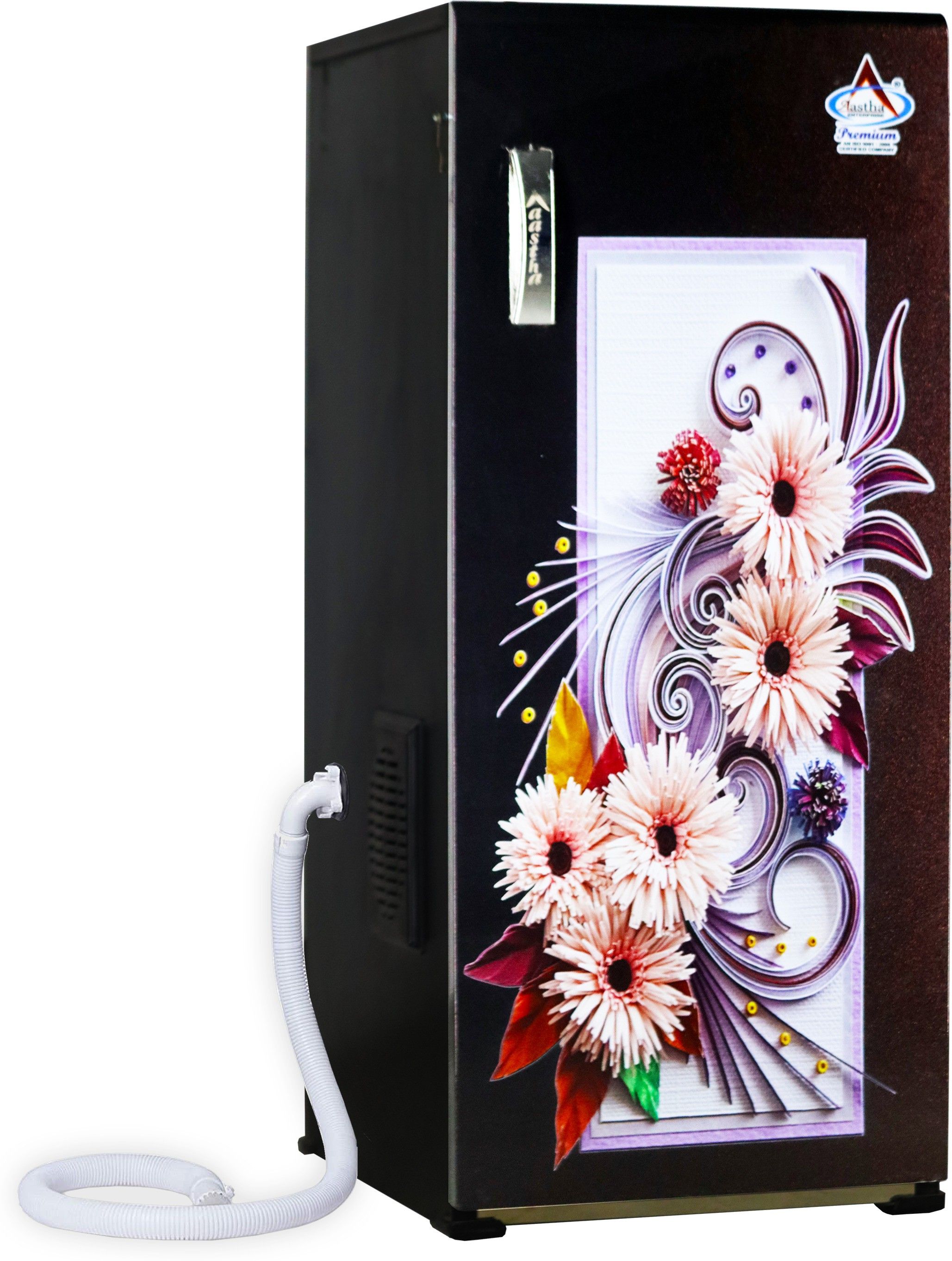 Black Door with Pink Flowers with Vacuum Cleaner Flourmill-image-28