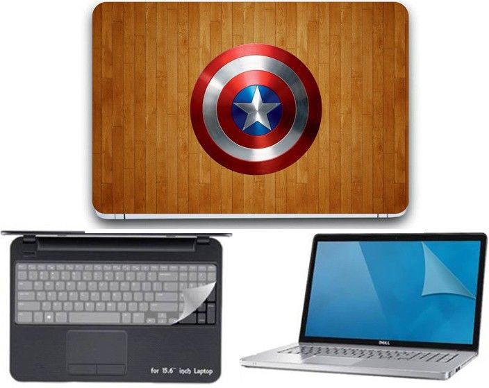 I-Birds Enterprises 3 IN 1 Laptop Skin, Key Guard & Screen Protector For 15.6 inch Laptop combo-3361 Combo Set-picture-50