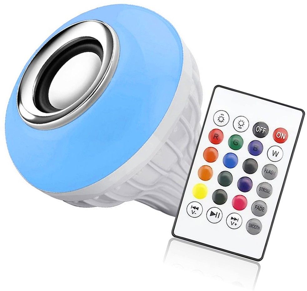 Zohlo LED Wireless Bluetooth Bulb Light Speaker 12W RGB Smart Music Play Lamp +Remote Smart Bulb-image-22