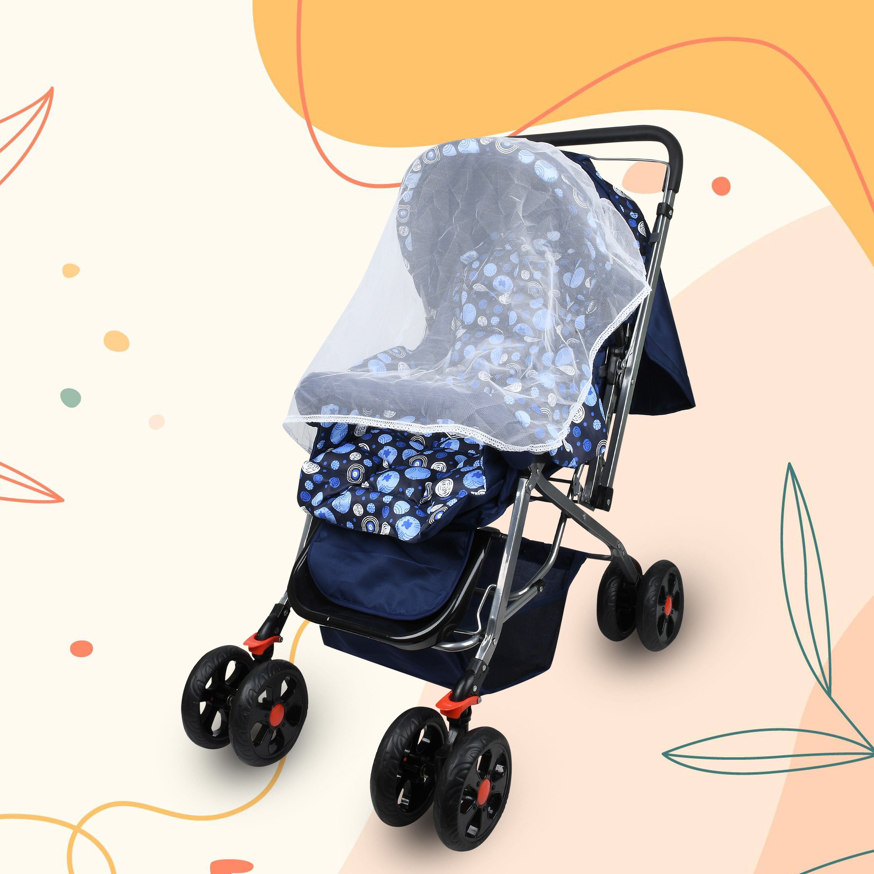 duggi muggi Stroller/Pram, Easy Fold, for Newborn Baby/Kids, 0-3 Years Stroller-picture-34