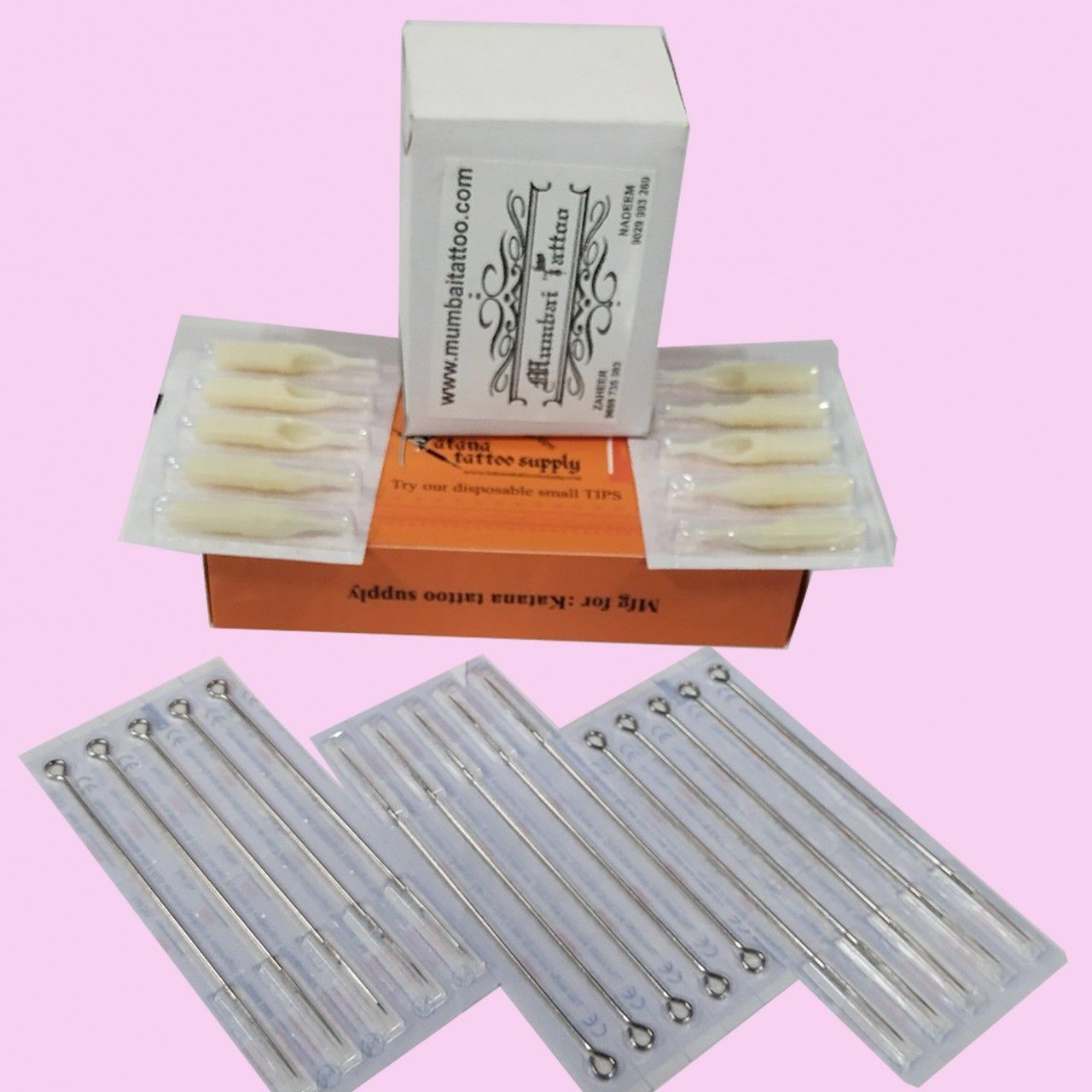 mumbai tattoo ORANGE 3RL - 3RT COMBO PACK Disposable Round Liner Tattoo Needles-picture-10