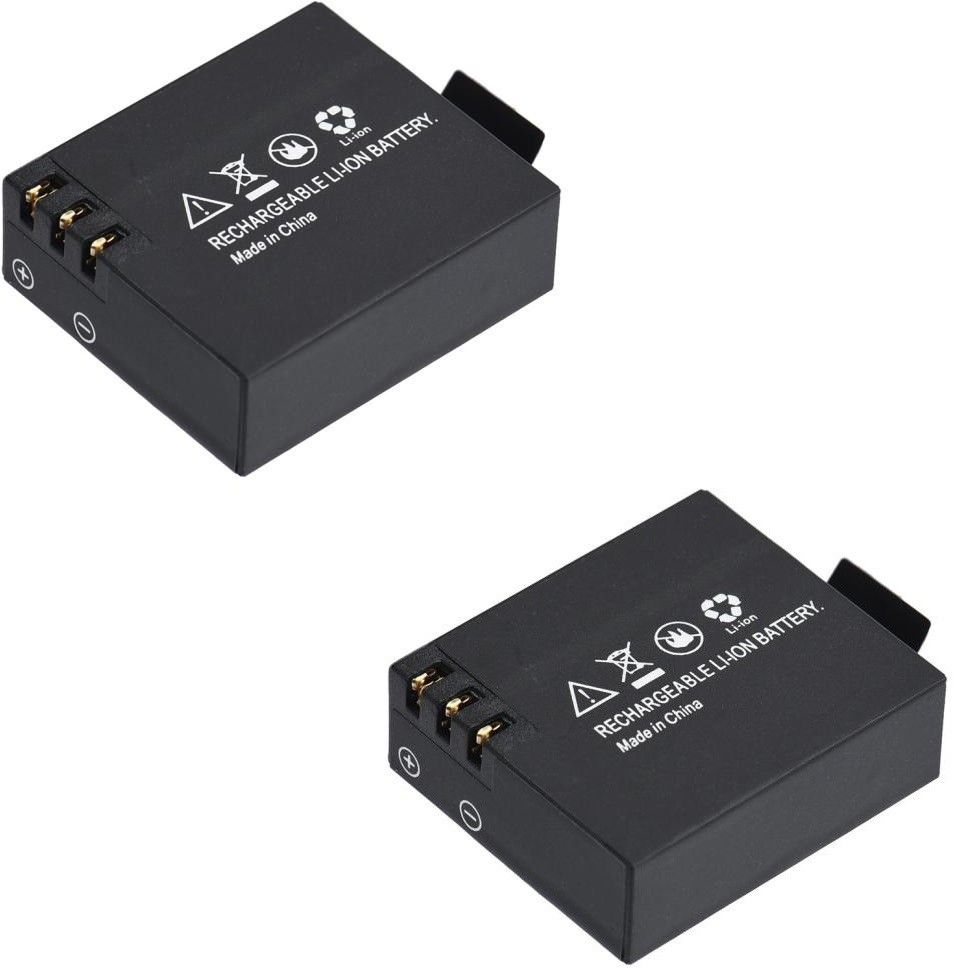 IBS Mobile Battery ForIBS 2 PCS RECHARGEABLE LI-ION SPARE BATTERY 3.7V 900MAH FOR 4K ACTION CAMERA-image-23