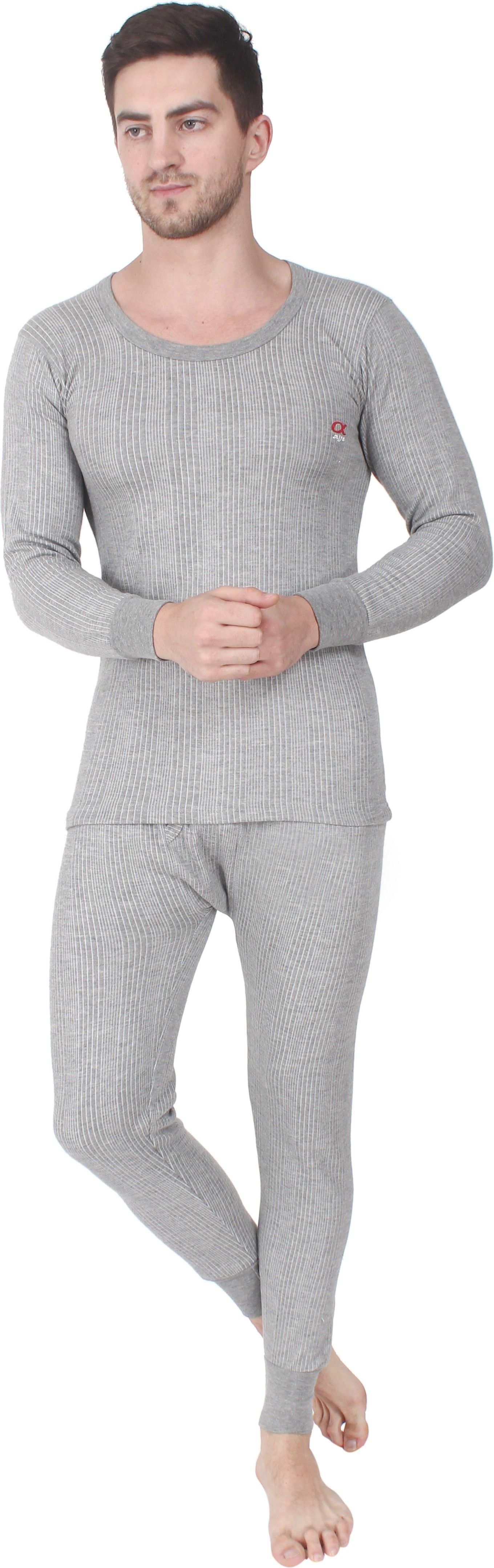 ALFA Quilted Premium Winter Wear Men Top - Pyjama Set Thermal
