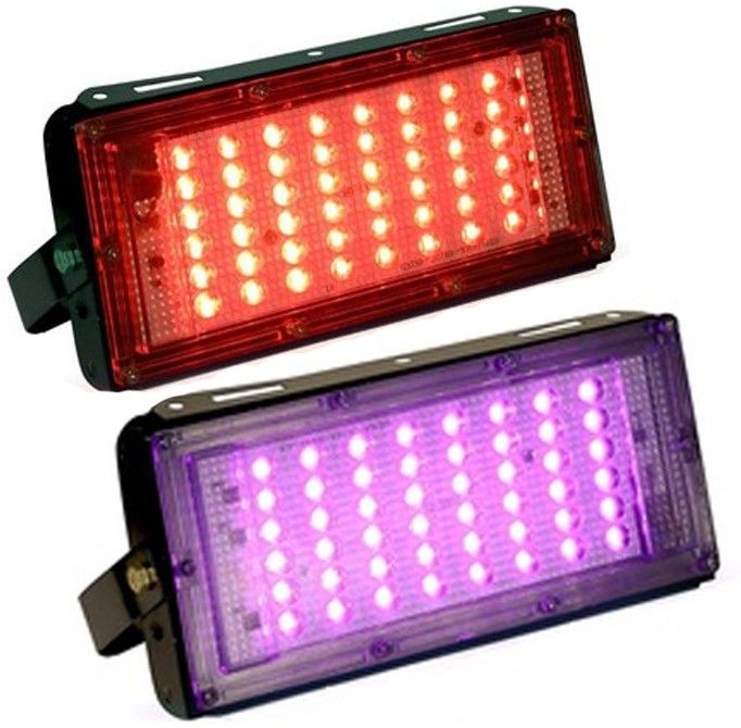 LED BRICK LIGHT - 2Pcs RED & BLUE 50W LED Brick Light (Mini Party Light) Flood Light Outdoor Lamp-image-33