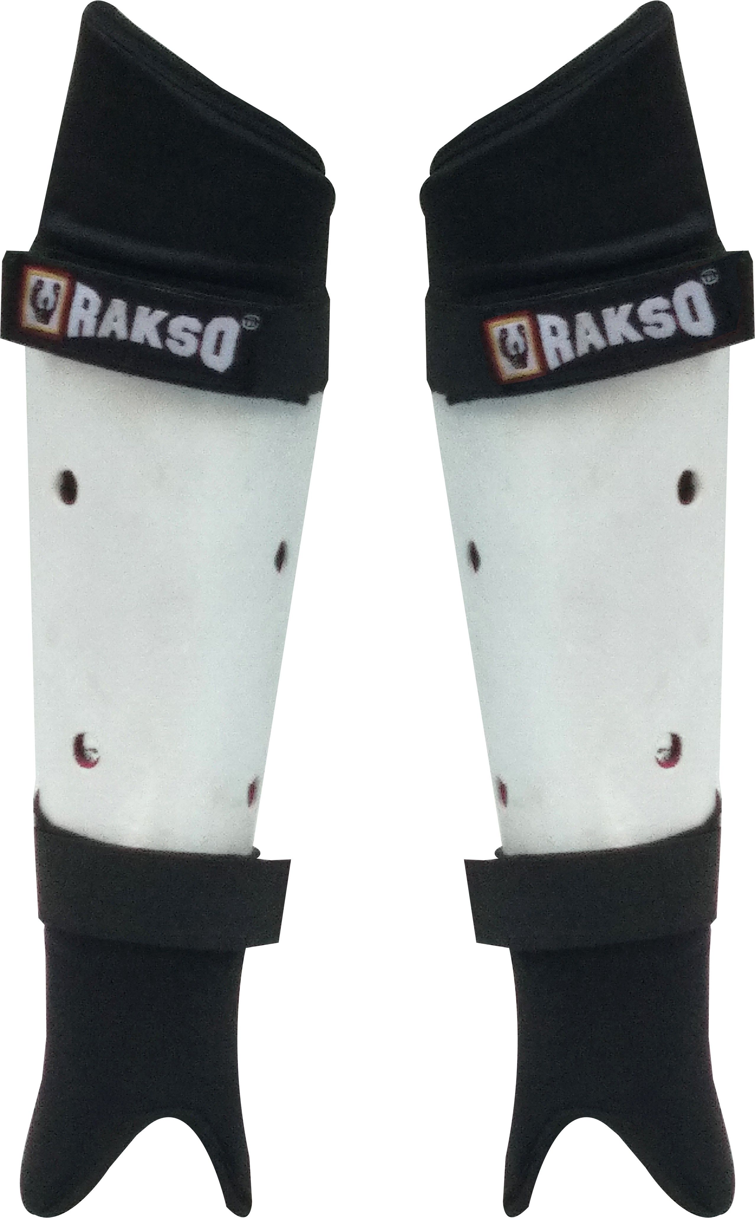 rakso Secure Hockey Shin Guard SET OF 2 PCS (WHITE BLACK ) SIZE SMALL Hockey Shin Guard-picture-13