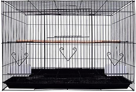 15INCH BLACK IMPORTED CAGE FOR LOVE BIRDS FINCHES &RABBIT Hard Crate Pet Crate-image-2