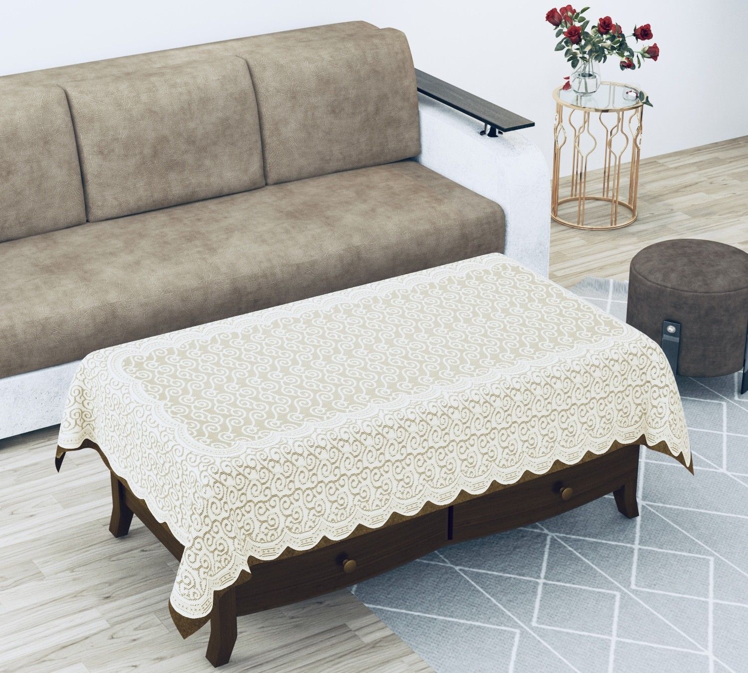 wisehome Self Design 4 Seater Table Cover-picture-21