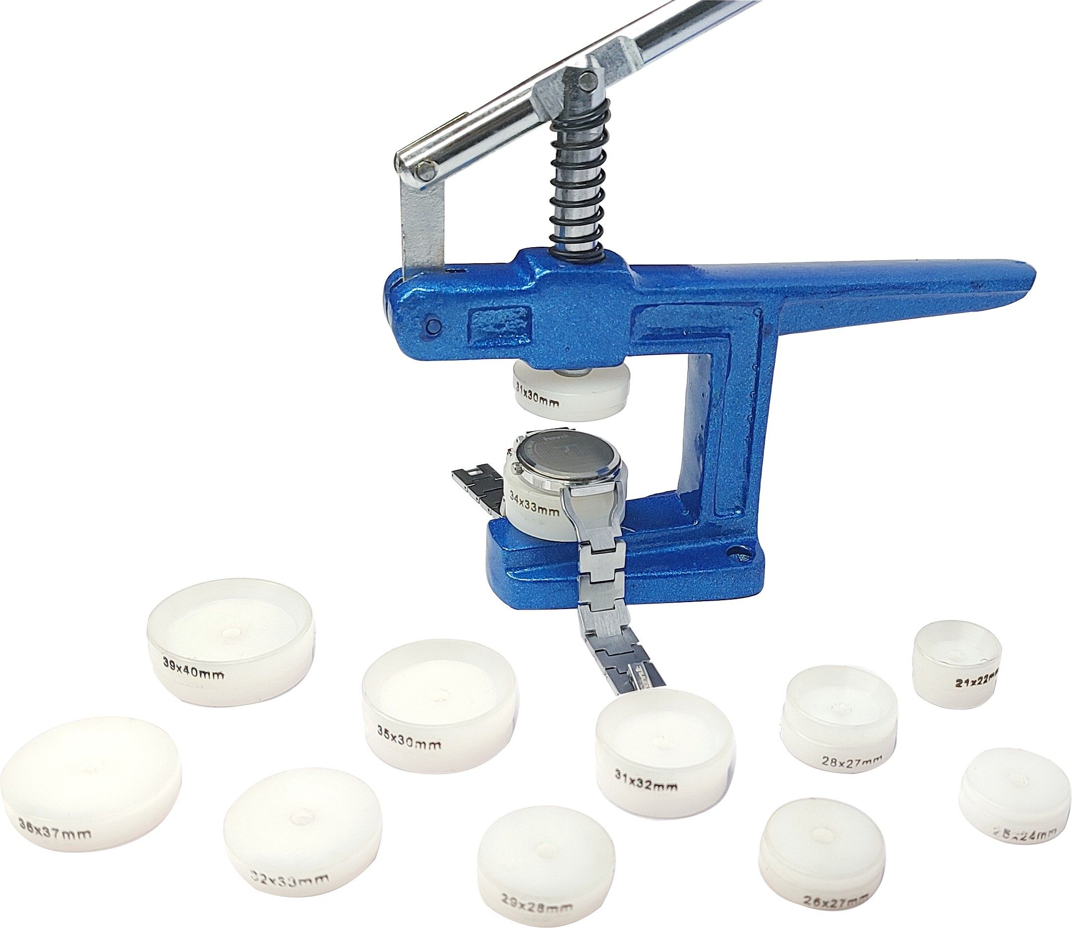 Luxuro Glass Fitting Machine With 12 Nylon Dies 12-piece Watch Repair Kit-image-31