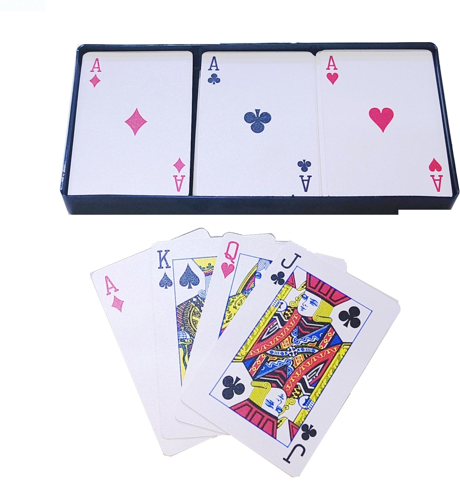 gulabsons 100 % PURE PLASTIC PLAYING CARDS (HIGH QUALITY ) (SET OF 3)-picture-12
