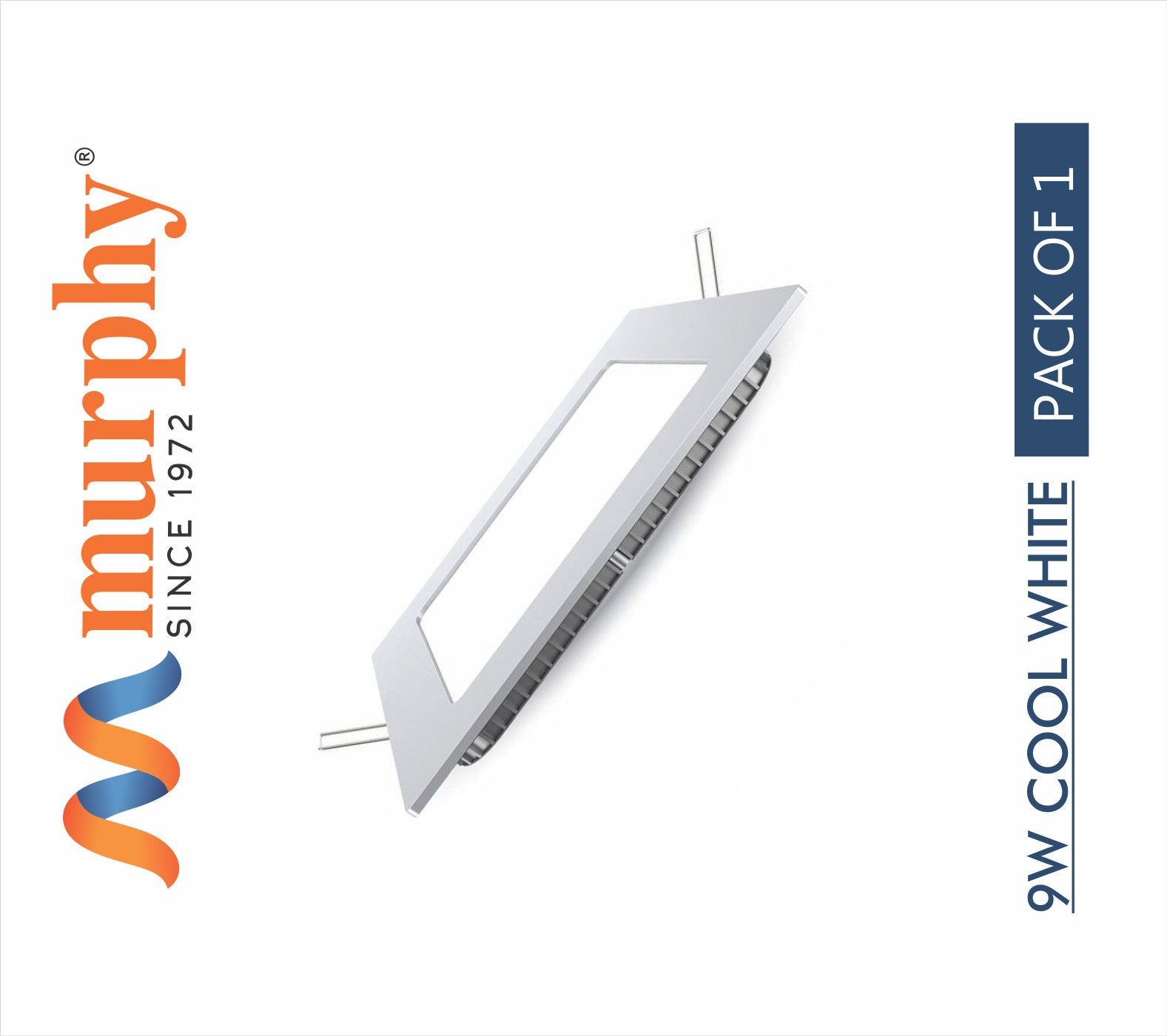 murphy LED 9W SLIM Square Panal(Cool White, Pack of 1) Recessed Ceiling Lamp-picture-28