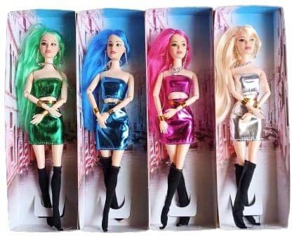 happybive Cousins Sister Foldable and moveable Hand and Leg Doll Set Modern Doll-picture-16