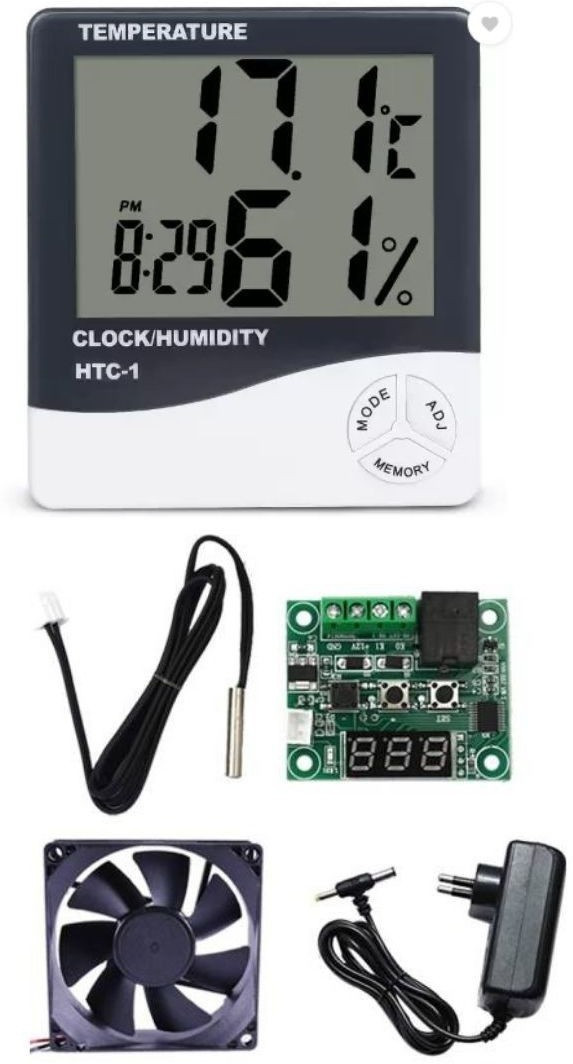 cybersupreme SS W 1209 Digital Temperature Controller+ HC-1 for DIY Incubator Temperature Sensor and Controller Electronic Hobby Kit image 1