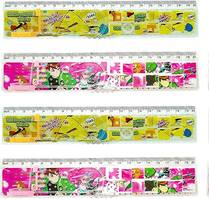 kartual Return Gift For Kids|Scale With Ball Game & Puzzle | School Supply For Student Ruler-picture-17